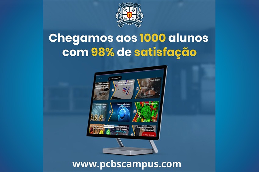 PCBS Campus completa dois meses no ar com 1000 formandos